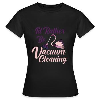 Staubsauger Reinigung Reinigungskraft Geschenk - Frauen T-Shirt - Schwarz - Vorne - AI Model Female 172 dark (172cm)