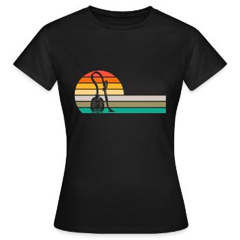 Staubsauger Reinigung Reinigungskraft Geschenk - Frauen T-Shirt - Schwarz - Vorne - AI Model Female 172 dark (172cm)
