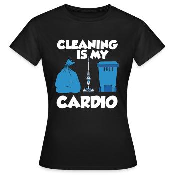 Staubsauger Reinigung Reinigungskraft Geschenk - Frauen T-Shirt - Schwarz - Vorne - AI Model Female 172 dark (172cm)