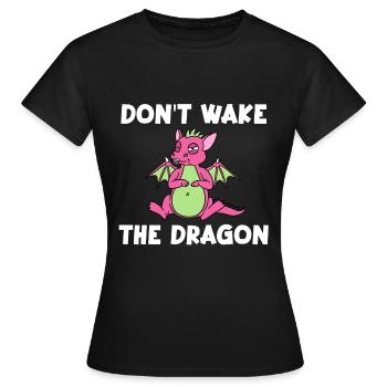 Don't Wake The Dragon - Women's T-Shirt - black - Front - AI Model Female 172 dark (172cm)