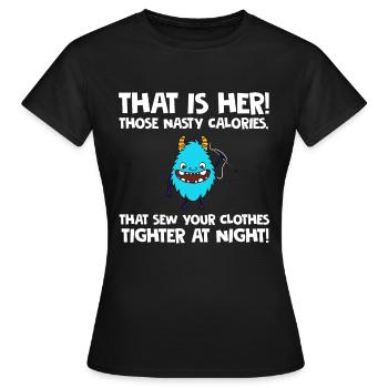 Lustiges Abnehmen Fit Werden Design - Frauen T-Shirt - Schwarz - Vorne - AI Model Female 172 dark (172cm)