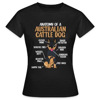 Bouvier australien - T-shirt Femme - noir - Devant - AI Model Female 172 dark (172cm)