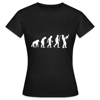 Tronçonneuse Kettensäge Evolution - T-shirt Femme - noir - Devant - AI Model Female 172 dark (172cm)