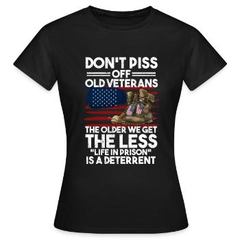 Vétéran du Vietnam - T-shirt Femme - noir - Devant - AI Model Female 172 dark (172cm)
