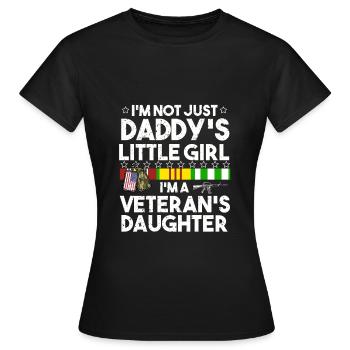 Vétéran du Vietnam - T-shirt Femme - noir - Devant - AI Model Female 172 dark (172cm)