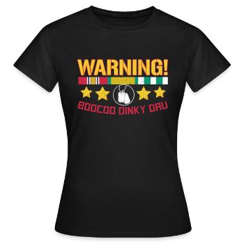 Vétéran du Vietnam - T-shirt Femme - noir - Devant - AI Model Female 172 dark (172cm)