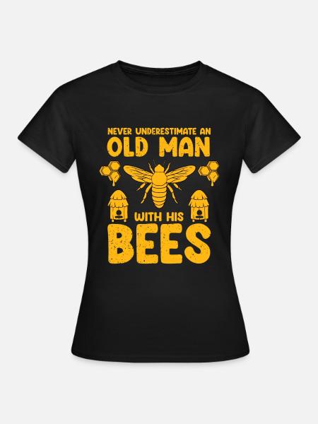 Imker Bienen Geschenk - Frauen T-Shirt - Schwarz