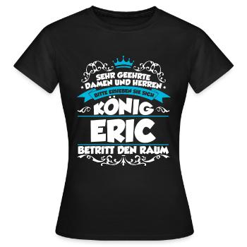 Eric Name Design - Frauen T-Shirt - Schwarz - Vorne - AI Model Female 172 dark (172cm)