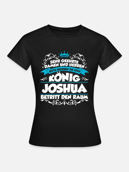 Joshua Name Design - Frauen T-Shirt - Schwarz