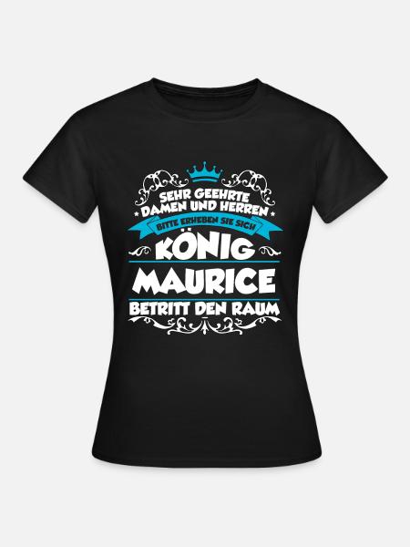 Maurice Name Design - Frauen T-Shirt - Schwarz