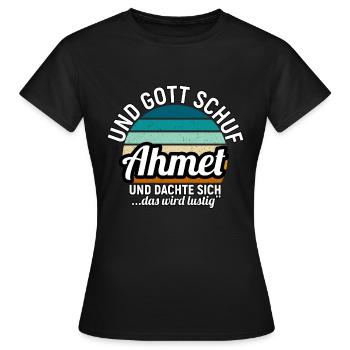 Alexander - Frauen T-Shirt - Schwarz - Vorne - AI Model Female 172 dark (172cm)