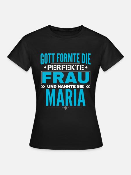 Maria Name Design - Frauen T-Shirt - Schwarz