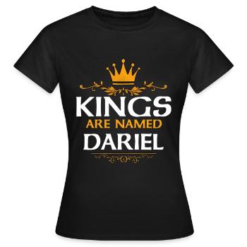 Stéphanie - T-shirt Femme - noir - Devant - AI Model Female 172 dark (172cm)