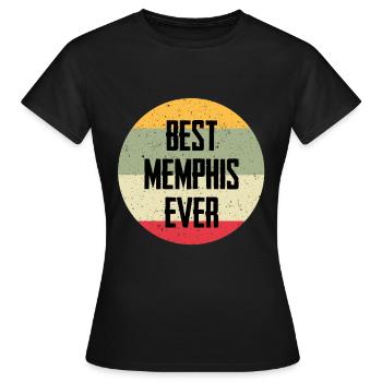 Best Memphis Ever - Women's T-Shirt - black - Front - AI Model Female 172 dark (172cm)
