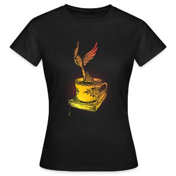Mermaid mermaid mermaid fairy tale - Women's T-Shirt - black - Front - AI Model Female 172 dark (172cm)