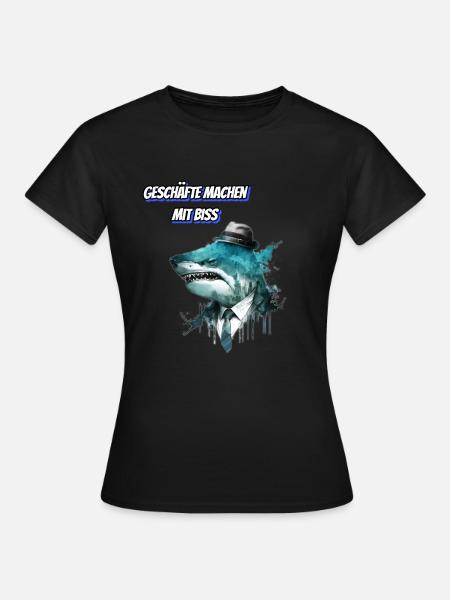 Geschäfte machen mit Biss-Einfach tierisch! - Frauen T-Shirt - Schwarz