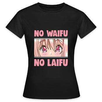 Drôle otaku anime manga gag - T-shirt Femme - noir - Devant - AI Model Female 172 dark (172cm)
