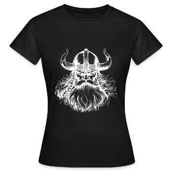 Guerrier viking - T-shirt Femme - noir - Devant - AI Model Female 172 dark (172cm)