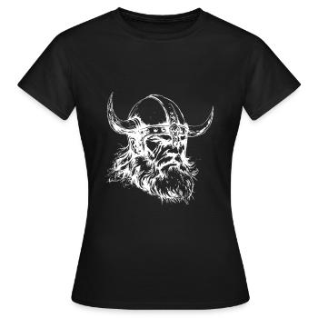 Wikinger Nordisch - Frauen T-Shirt - Schwarz - Vorne - AI Model Female 172 dark (172cm)