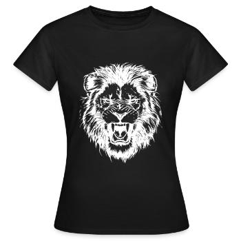 Löwe Design - Women's T-Shirt - black - Front - AI Model Female 172 dark (172cm)