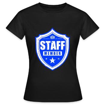 Membre du personnel - T-shirt Femme - noir - Devant - AI Model Female 172 dark (172cm)