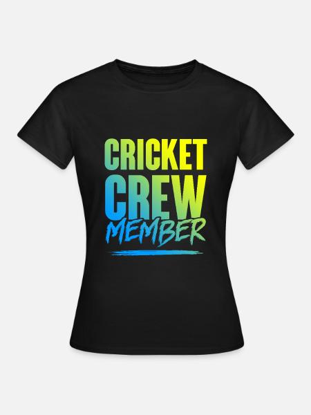 Cricket Crew - Frauen T-Shirt - Schwarz
