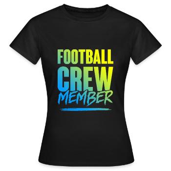 Équipe de football - T-shirt Femme - noir - Devant - AI Model Female 172 dark (172cm)