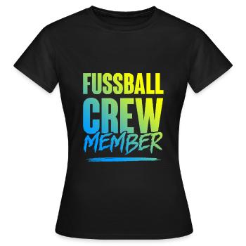 Équipe de football - T-shirt Femme - noir - Devant - AI Model Female 172 dark (172cm)