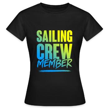 Équipage de navigation - T-shirt Femme - noir - Devant - AI Model Female 172 dark (172cm)