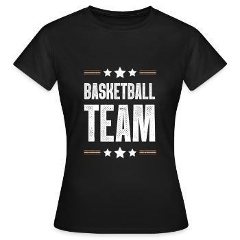 Équipe de basket-ball - T-shirt Femme - noir - Devant - AI Model Female 172 dark (172cm)