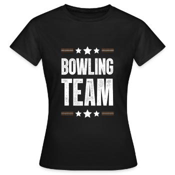 Équipe de bowling - T-shirt Femme - noir - Devant - AI Model Female 172 dark (172cm)