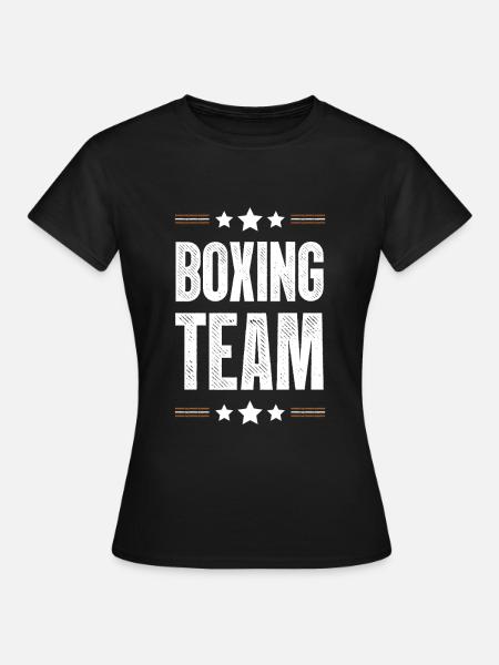 Boxing Team - Frauen T-Shirt - Schwarz