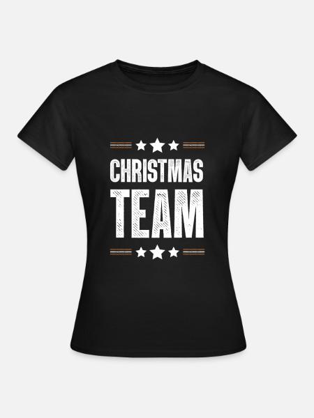 Christmas Team - Frauen T-Shirt - Schwarz