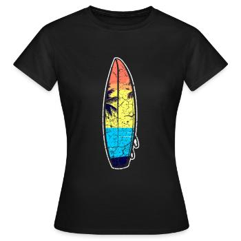 Surfers surfers surfers - T-shirt Femme - noir - Devant - AI Model Female 172 dark (172cm)