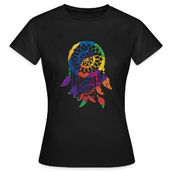 dream catcher - Women's T-Shirt - black - Front - AI Model Female 172 dark (172cm)