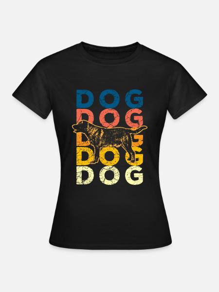 Hund Hunde - Frauen T-Shirt - Schwarz