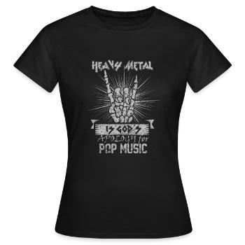 Heavy Metal - Frauen T-Shirt - Schwarz - Vorne - AI Model Female 172 dark (172cm)