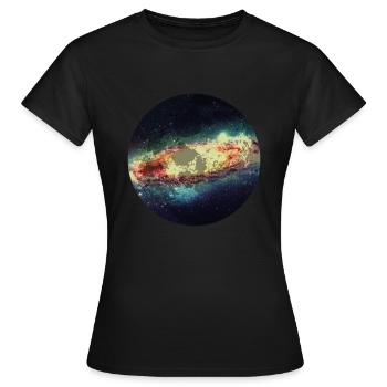 Galaxy Milky Way - T-shirt Femme - noir - Devant - AI Model Female 172 dark (172cm)