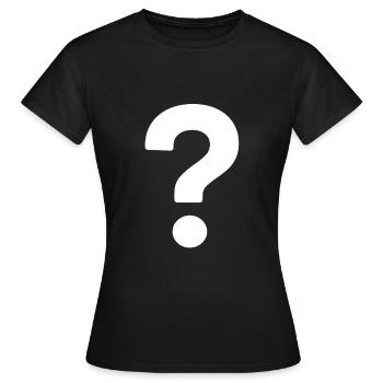 Question mark - Women's T-Shirt - black - Front - AI Model Female 172 dark (172cm)