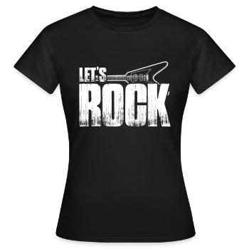 Musique rock - T-shirt Femme - noir - Devant - AI Model Female 172 dark (172cm)