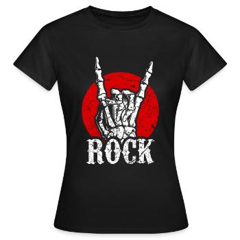 Musique rock - T-shirt Femme - noir - Devant - AI Model Female 172 dark (172cm)