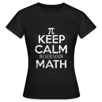Mathématiques Mathématiciens - T-shirt Femme - noir - Devant - AI Model Female 172 dark (172cm)