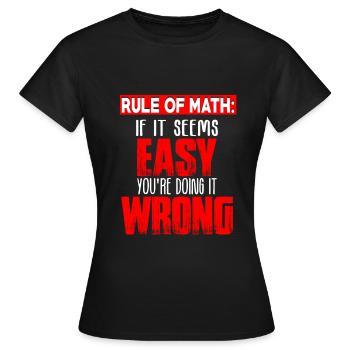 Mathematik Mathematiker - Frauen T-Shirt - Schwarz - Vorne - AI Model Female 172 dark (172cm)