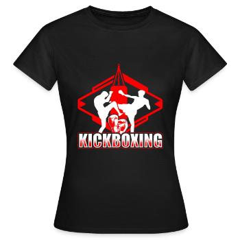 Kickboxen Kickboxing Kickboxer - T-shirt Femme - noir - Devant - AI Model Female 172 dark (172cm)