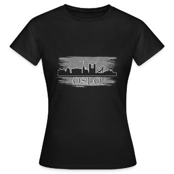 Oslo - T-shirt Femme - noir - Devant - AI Model Female 172 dark (172cm)