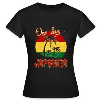 Jamaïque Jamaïque - T-shirt Femme - noir - Devant - AI Model Female 172 dark (172cm)