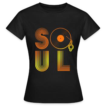 Musique soul - T-shirt Femme - noir - Devant - AI Model Female 172 dark (172cm)