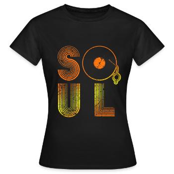 Musique soul - T-shirt Femme - noir - Devant - AI Model Female 172 dark (172cm)