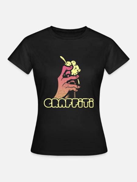 Graffiti - Frauen T-Shirt - Schwarz