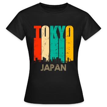 Tokyo Tokyo Skyline - Women's T-Shirt - black - Front - AI Model Female 172 dark (172cm)